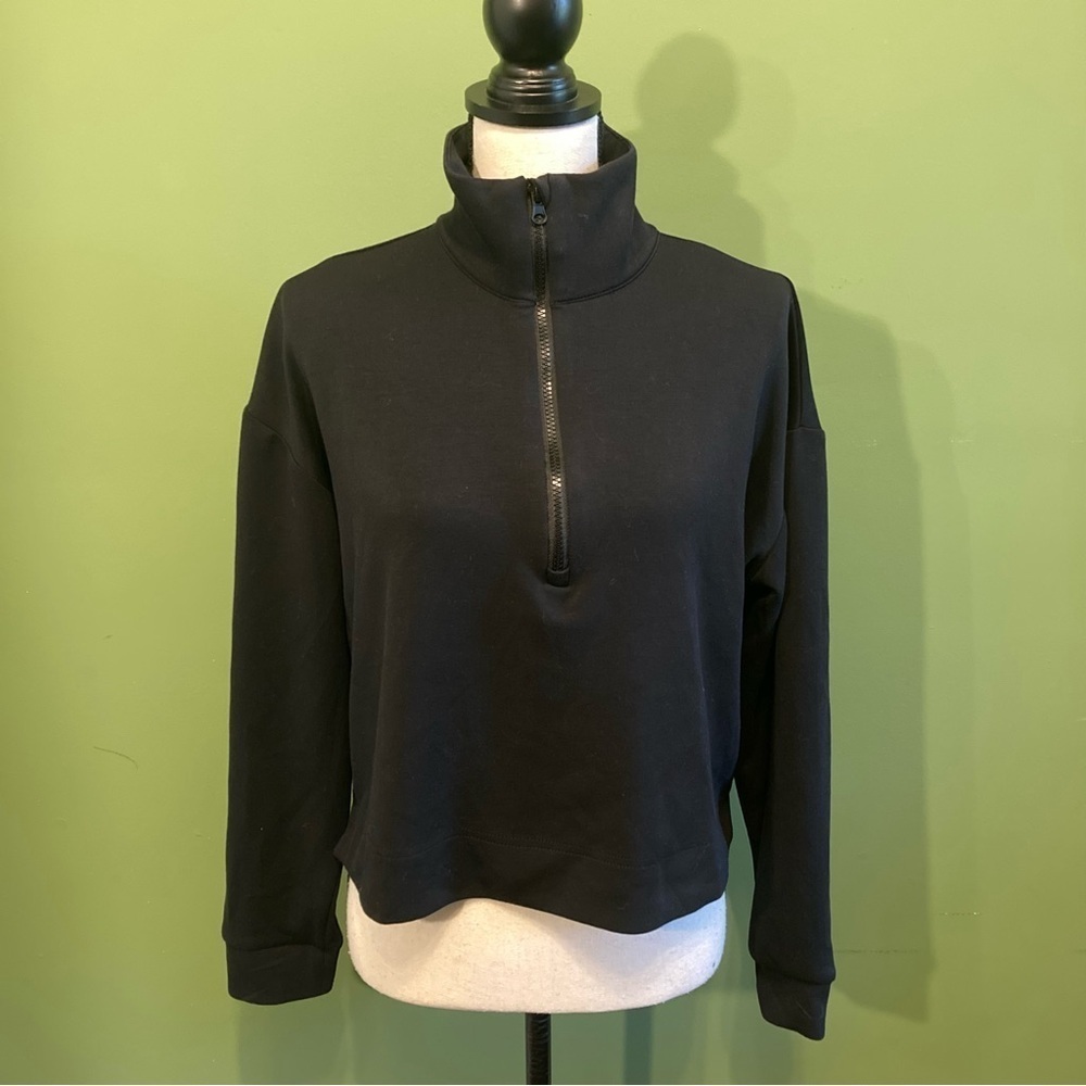 Yogalicious Black Half Zip Top